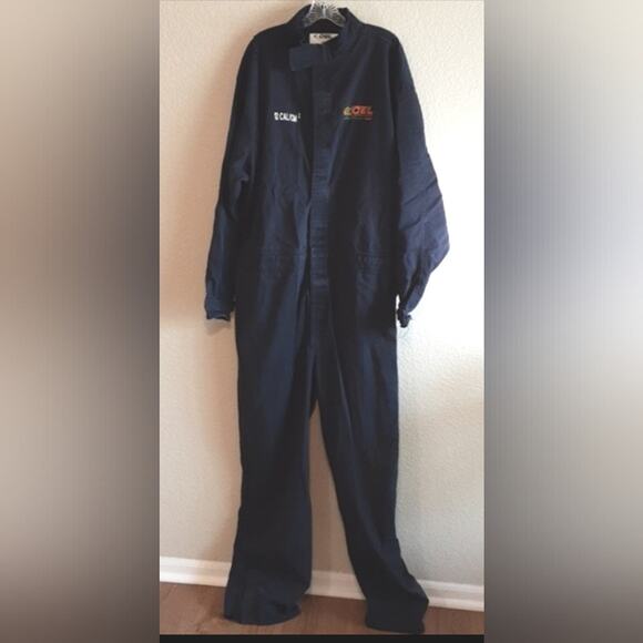 OEL Arc Flash Wear 12 CAL CM2 Navy Blue Electrician Safety Work Wear Coverall 2X - Picture 2 of 16